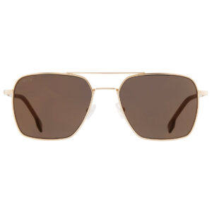 hugo boss grey bronze navigator men's sunglasses boss 1414/o/s 0aoz/jo 57
