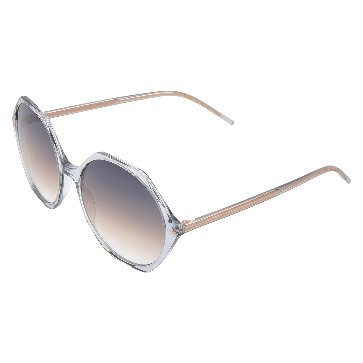 hugo boss grey brown hexagonal ladies sunglasses boss 1585/s 0kb7/pr 56 hugo boss grey brown hexagonal ladies sunglasses boss 1585/s 0kb7/pr 56