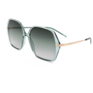 Витрина hugo boss grey green square ladies sunglasses boss1660/s pef/ib