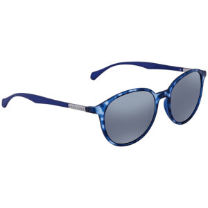 hugo boss grey mirror round men's sunglasses boss 0822/s yx2 53