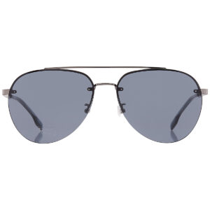 hugo boss grey pilot men's sunglasses boss 1537/f/sk 06lb/ir 62