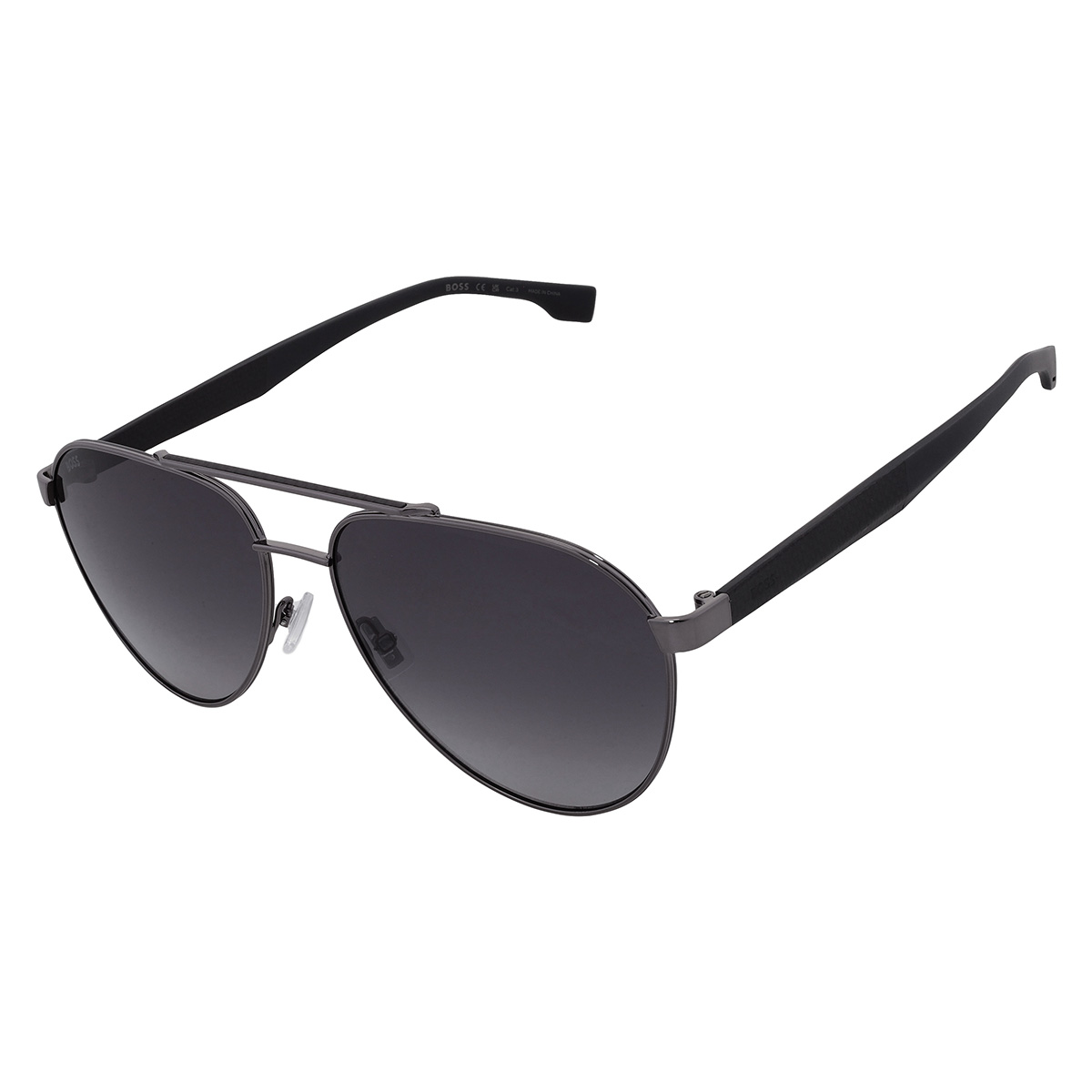 hugo boss grey shaded pilot men's sunglasses boss 1485/s 0pta/1i 60 hugo boss grey shaded pilot men's sunglasses boss 1485/s 0pta/1i 60