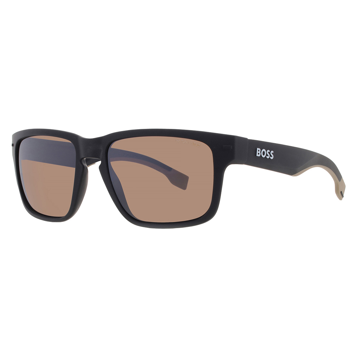 hugo boss polarized brown square men's sunglasses boss 1497/s 0087/6a 55 hugo boss polarized brown square men's sunglasses boss 1497/s 0087/6a 55