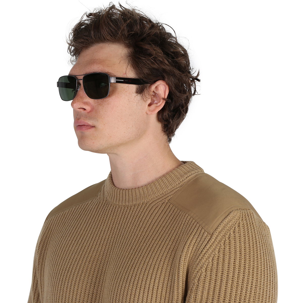 hugo boss polarized green navigator men's sunglasses boss 1441/s 0086/uc 60 hugo boss polarized green navigator men's sunglasses boss 1441/s 0086/uc 60