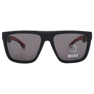 hugo boss polarized grey browline men's sunglasses boss 1451/s 0003/m9 59