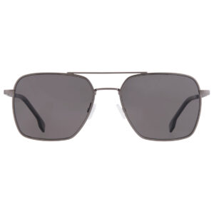 hugo boss polarized grey navigator men's sunglasses boss 1414/o/s 0r80/m9 57