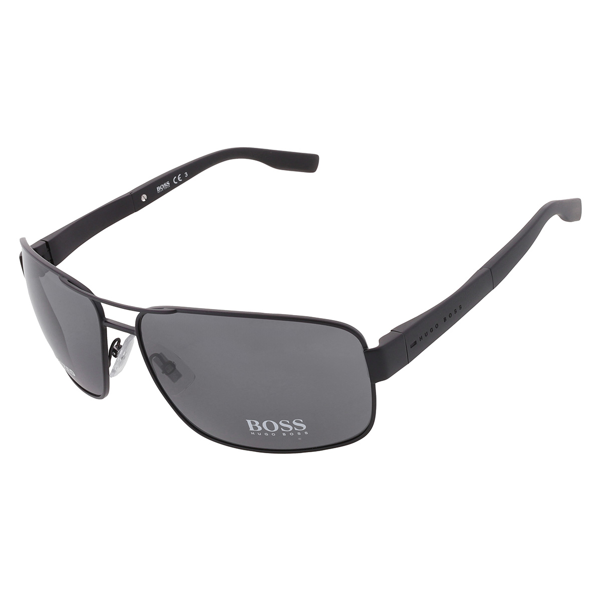 hugo boss polarized grey rectangular men's sunglasses boss 0521/s 0003/ah 64 hugo boss polarized grey rectangular men's sunglasses boss 0521/s 0003/ah 64