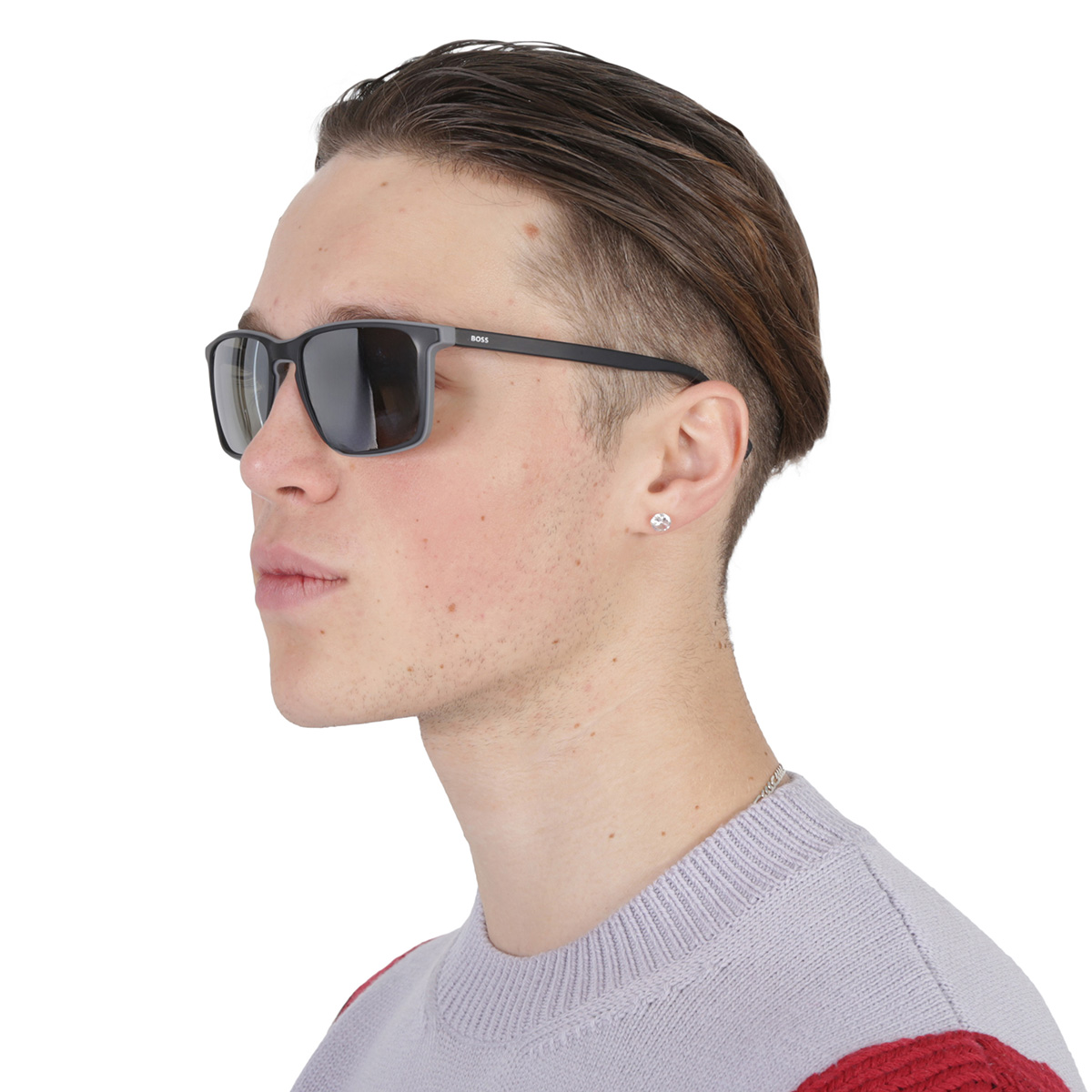 hugo boss silver mirror rectangular men's sunglasses boss 1556/o/s 0o6w/t4 57 hugo boss silver mirror rectangular men's sunglasses boss 1556/o/s 0o6w/t4 57