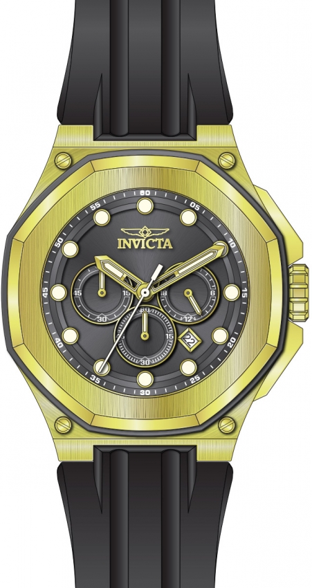 invicta akula chronograph gmt quartz gunmetal dial men's watch 49142 invicta akula chronograph gmt quartz gunmetal dial men's watch 49142