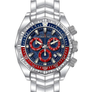 Home invicta akula chronograph quartz blue dial pepsi bezel men's watch 44296