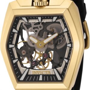 Home invicta akula hand wind black dial men's watch 44018