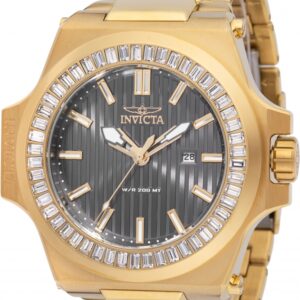 invicta akula quartz crystal gunmetal dial men's watch 49137