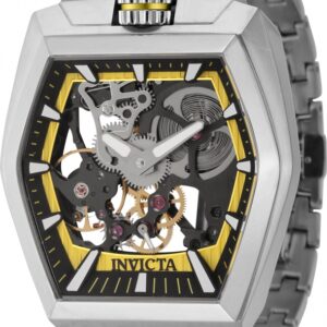 Home invicta akula yellow and black dial men's watch 44012