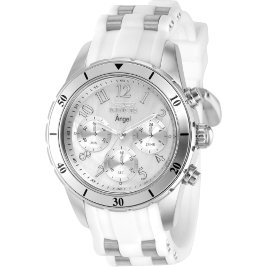invicta angel chronograph gmt quartz white dial ladies watch 37347 invicta angel chronograph gmt quartz white dial ladies watch 37347