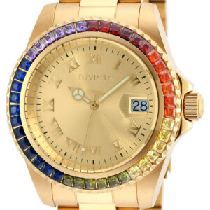 Витрина invicta angel gold dial gold plated ladies watch 20022