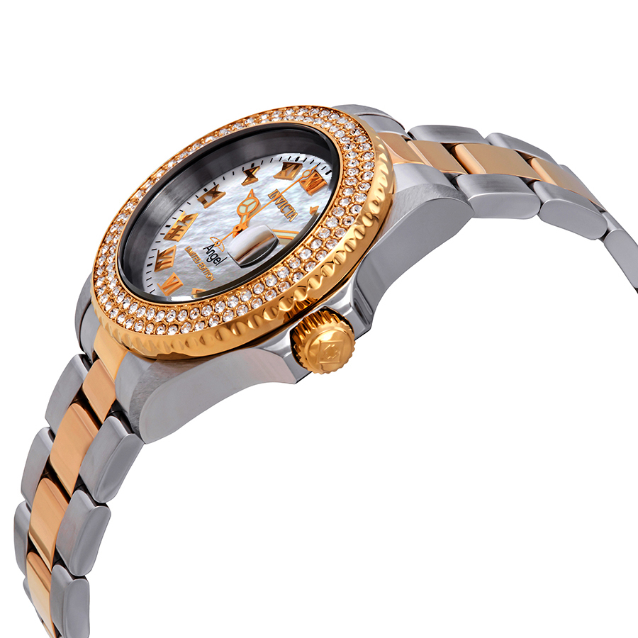 invicta angel mother of pearl dial ladies two tone watch 24616 invicta angel mother of pearl dial ladies two tone watch 24616
