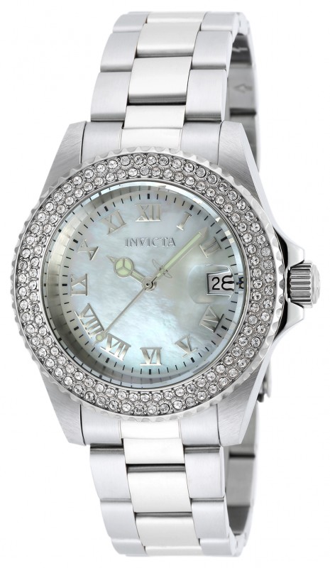 invicta angel mother of pearl dial stainless steel ladies watch 19873 invicta angel mother of pearl dial stainless steel ladies watch 19873