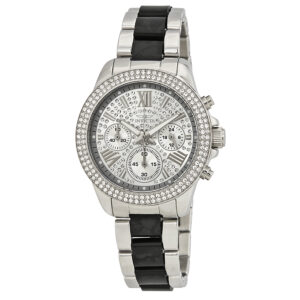 Home invicta angel multi function silver crystal set ladies watch 20510