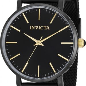 Home invicta angel quartz black dial ladies watch 39371