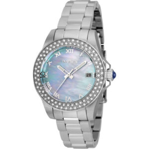 Home invicta angel quartz crystal blue dial ladies watch 36071