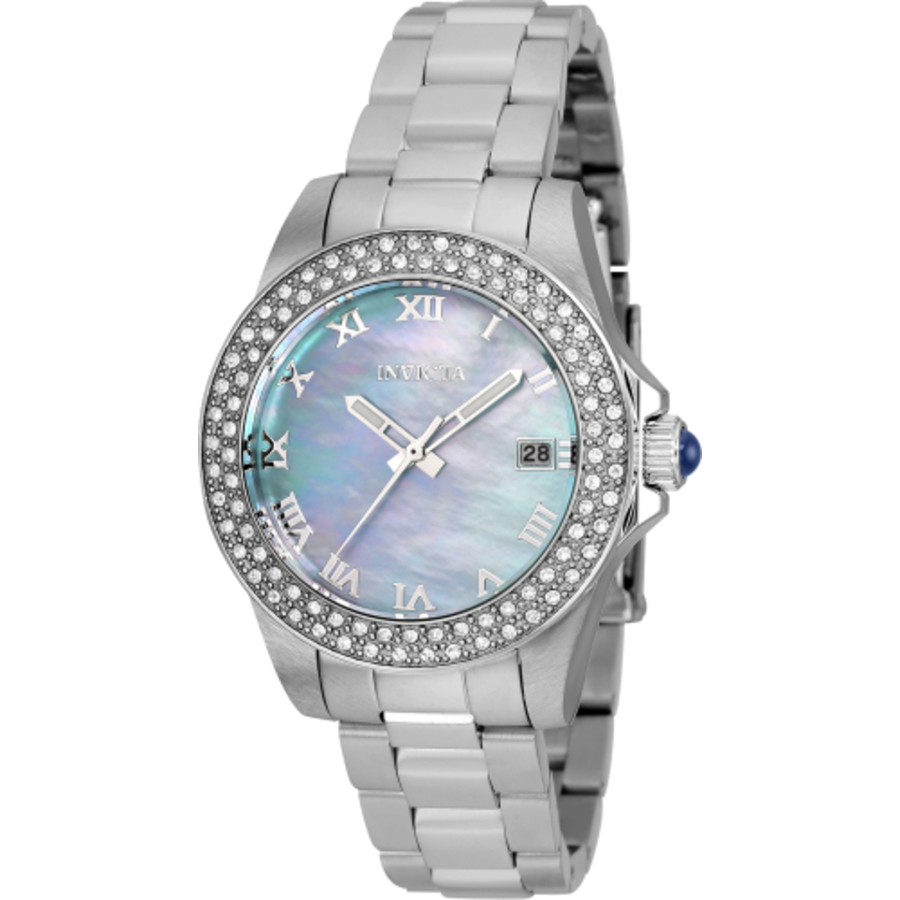 invicta angel quartz crystal blue dial ladies watch 36071 invicta angel quartz crystal blue dial ladies watch 36071