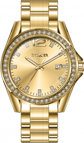 invicta angel quartz crystal gold dial ladies watch 49847 invicta angel quartz crystal gold dial ladies watch 49847