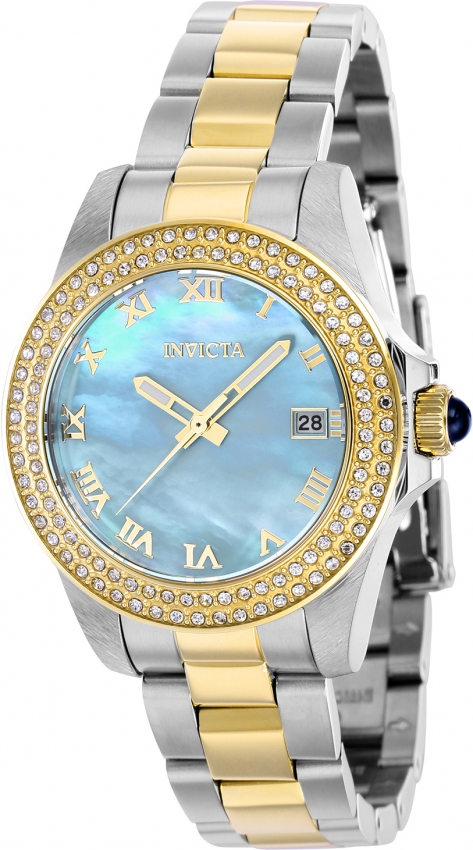 invicta angel quartz crystal light blue dial ladies watch 41552 invicta angel quartz crystal light blue dial ladies watch 41552