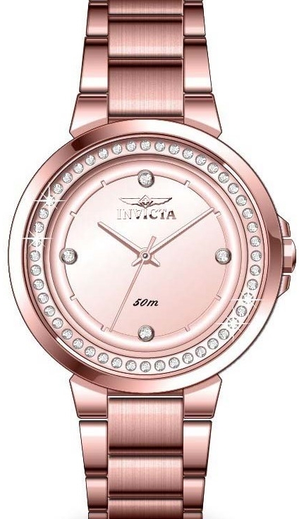 invicta angel quartz crystal rose gold dial ladies watch 50167 invicta angel quartz crystal rose gold dial ladies watch 50167