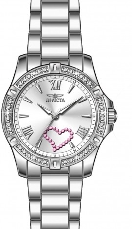 invicta angel quartz crystal silver dial ladies watch 49842 invicta angel quartz crystal silver dial ladies watch 49842