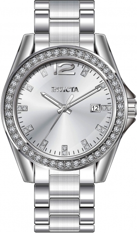 invicta angel quartz crystal silver dial ladies watch 49846 invicta angel quartz crystal silver dial ladies watch 49846