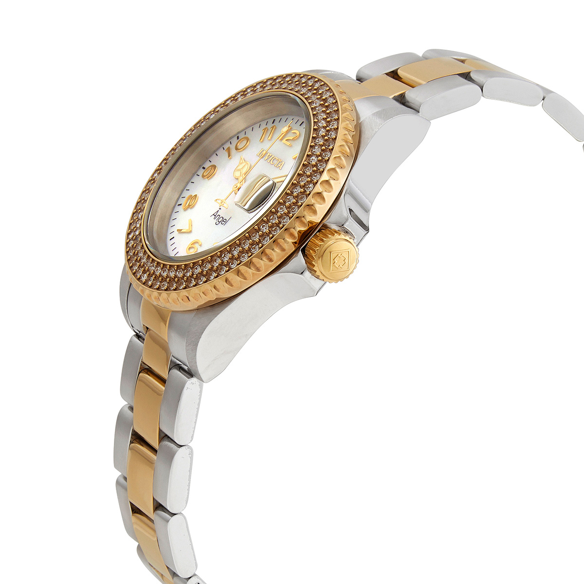 invicta angel quartz crystal white mother of pearl dial ladies watch 28675 invicta angel quartz crystal white mother of pearl dial ladies watch 28675