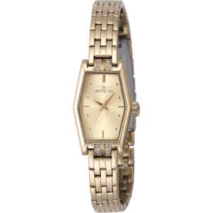 invicta angel quartz gold dial ladies watch 48131