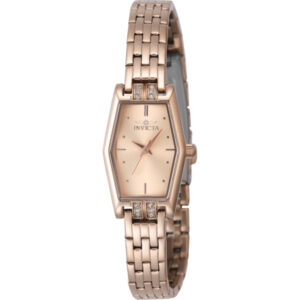 invicta angel quartz rose gold dial ladies watch 48133