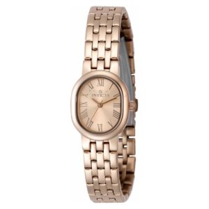 invicta angel quartz rose gold dial ladies watch 48141