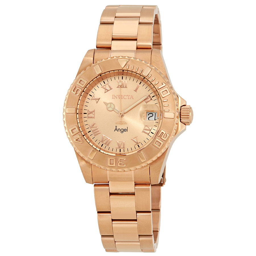 invicta angel rose dial rose gold tone ladies watch 14322 invicta angel rose dial rose gold tone ladies watch 14322