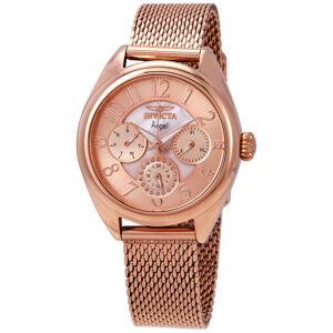 invicta angel rose gold dial ladies watch 27454