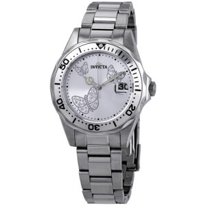 invicta angel silver dial ladies watch 12503