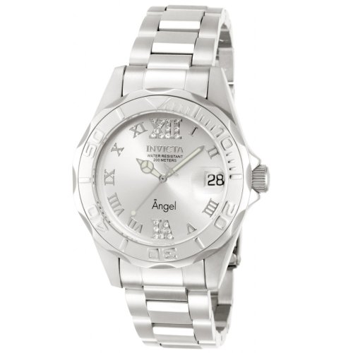 invicta angel silver dial stainless steel ladies watch 14396 invicta angel silver dial stainless steel ladies watch 14396