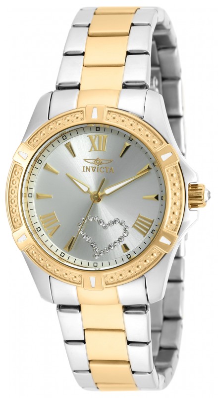 invicta angel silver dial two tone ladies watch 20323 invicta angel silver dial two tone ladies watch 20323
