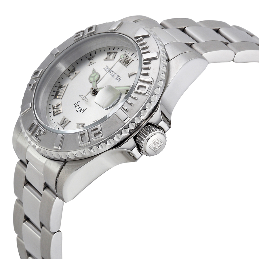 invicta angel silver tone dial stainless steel ladies watch 14320 invicta angel silver tone dial stainless steel ladies watch 14320