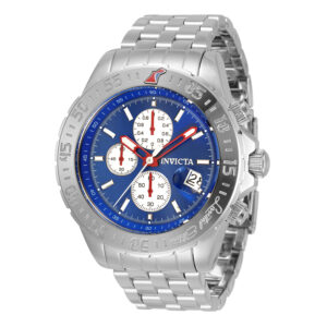 Витрина invicta aviator alarm chronograph quartz blue dial men's watch 33501