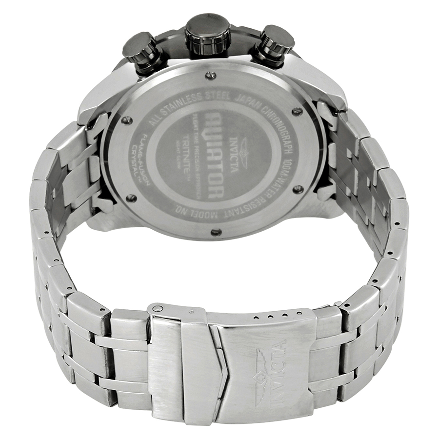 invicta aviator chronograph dark grey dial men's watch 17204 invicta aviator chronograph dark grey dial men's watch 17204