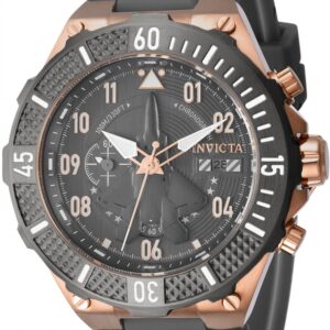 invicta aviator chronograph quartz grey dial men's watch 39895