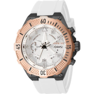Home invicta aviator chronograph quartz white dial men's watch 39894