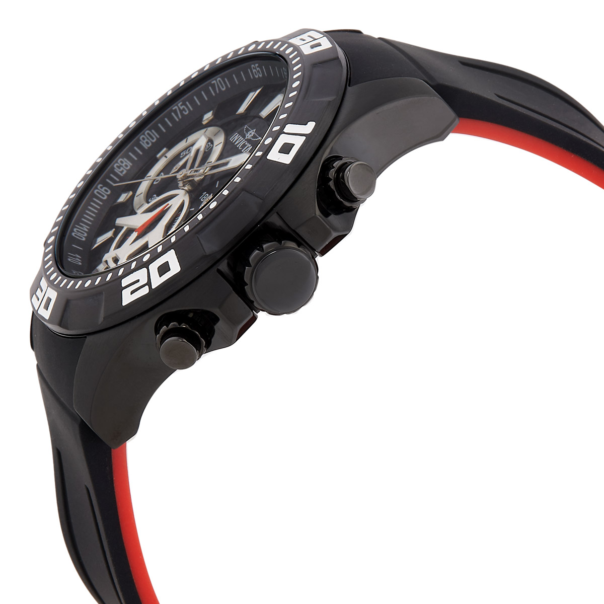 invicta aviator multi function black carbon fiber dial black polyurethane men's watch 21741 invicta aviator multi function black carbon fiber dial black polyurethane men's watch 21741