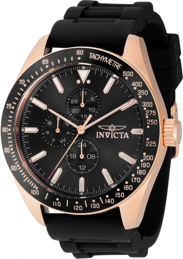 invicta aviator quartz black dial men's watch 38407 invicta aviator quartz black dial men's watch 38407