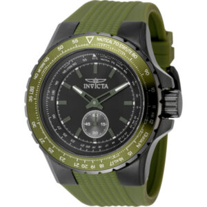 Home invicta aviator quartz black dial men's watch 49311