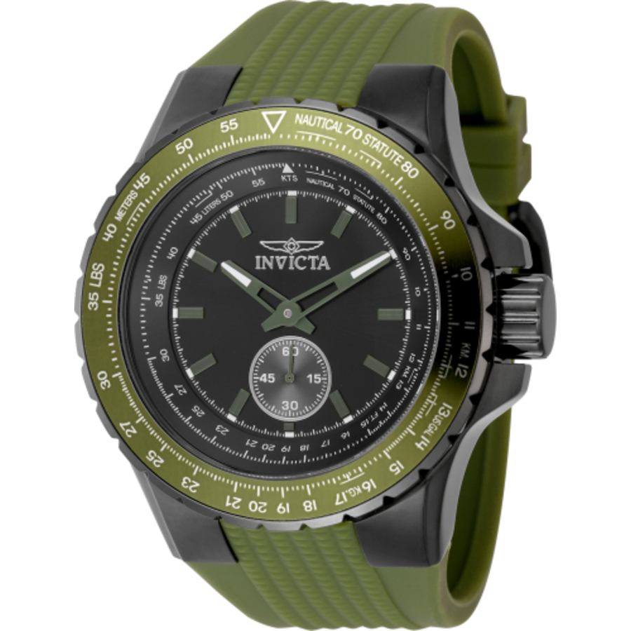 invicta aviator quartz black dial men's watch 49311 invicta aviator quartz black dial men's watch 49311