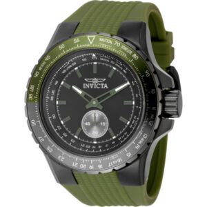 Home invicta aviator quartz black dial men's watch 49323
