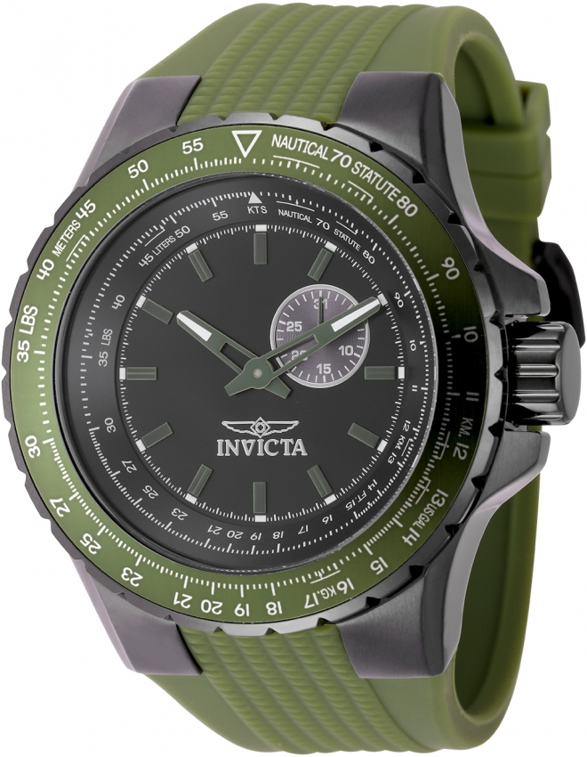 invicta aviator quartz black dial men's watch 49729 invicta aviator quartz black dial men's watch 49729